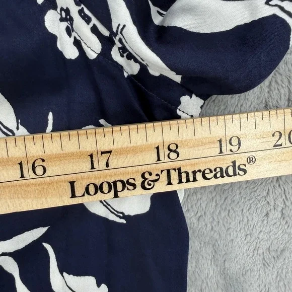 Lauren Ralph Lauren Slim Fit Floral Stretch Cotton Button Down Shirt Women's 4 - Picture 12 of 13